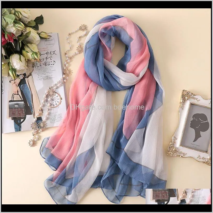 2018 new spring summer women scarf fashion silk scarves big size shawls and wraps lady pashmina bandana