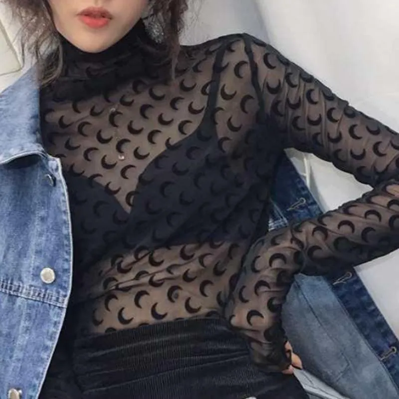 see thru mesh tops