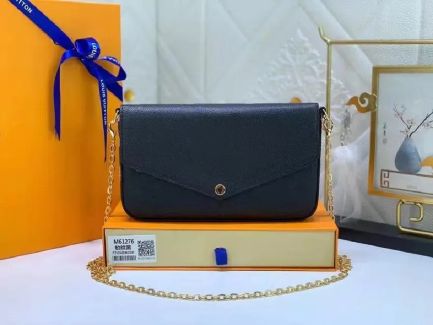 Luxurys Designers bags Purse Newest woman Fashion Flap Shoulder Bag High Quality POCHETTE FÉLICIE Chain handbag With Box M80679 wild at heart Leopard series