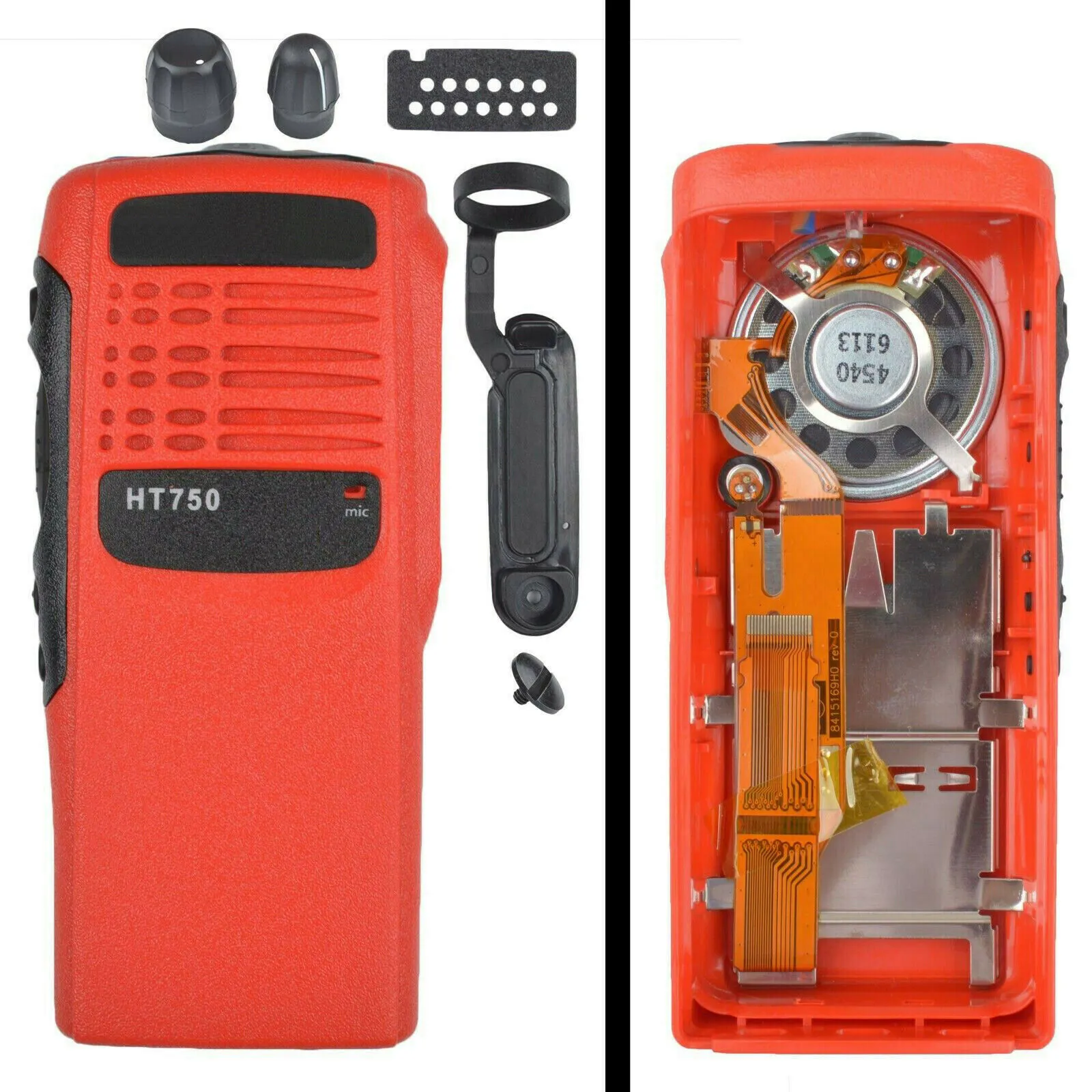 Roter Reparatur Ersatzfall Frontgehäuse mit Lautsprecher für Motorola HT750 Radio
