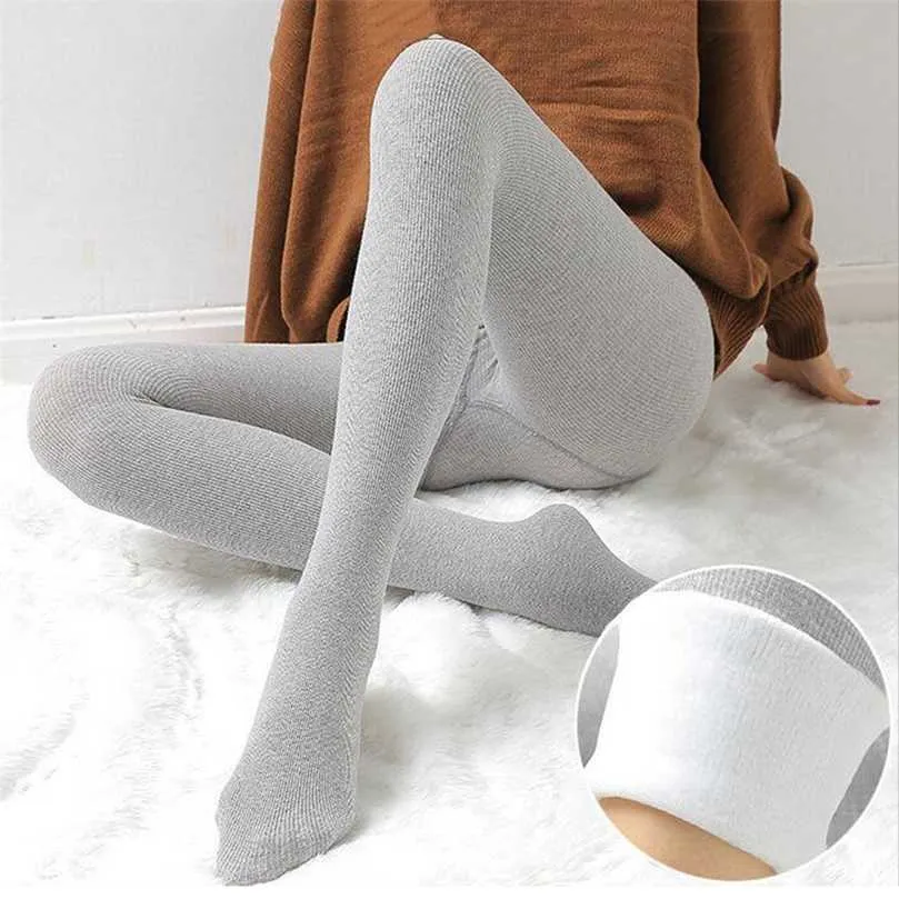 -20 Feminino inverno cashmere calças mulheres mais veludo engrossar leggings cintura alta jeggings quente esportivo femme 211204