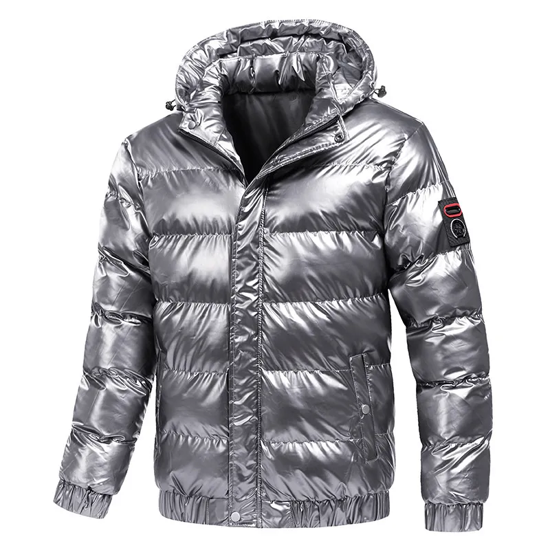 Winter Mens Jackets Coat Mode Bomull Tjock Varm Parkas Down Hoodies Coats Casual Outdwear Thermal Jackor Mens Kläder Kläder 4XL