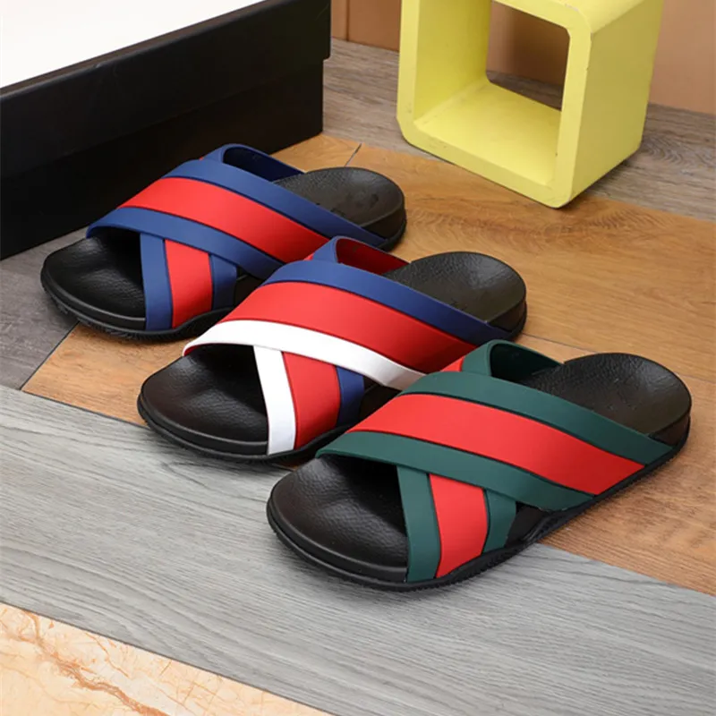 Desenhista chinelos flip flops lona de borracha sola sneakers sneakers respirável verão slides moda botas mocassins scuffs 12 cores com sapatos caixa