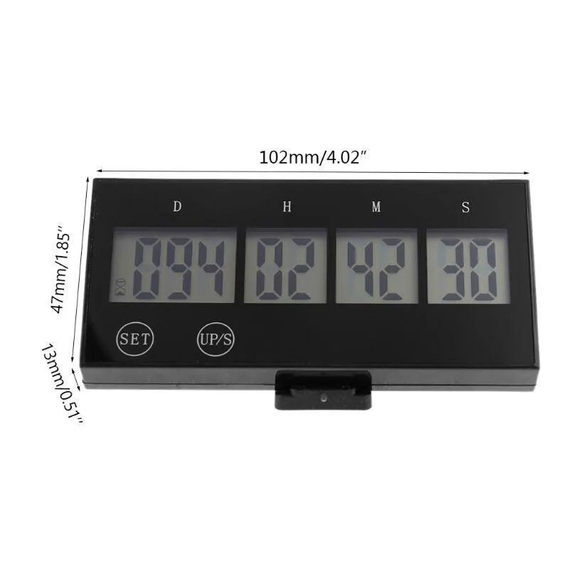 Days Countdown Clock Schermo digitale LCD Timer da cucina Promemoria eventi per timer da cucina per laboratorio di pensionamento di nozze