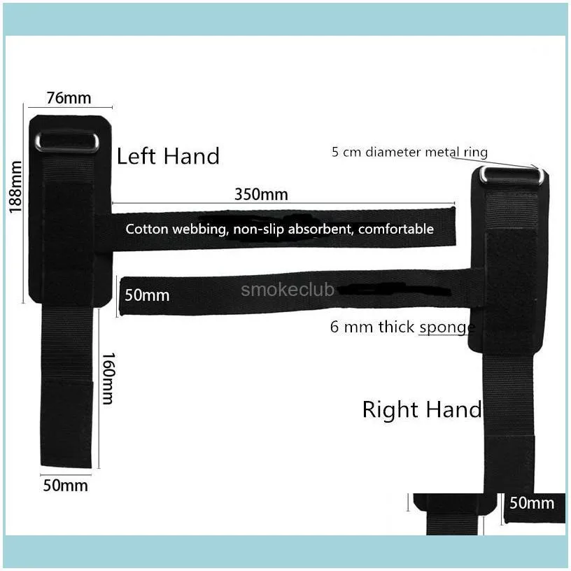 Wholesale- 2PC/Pair Weightlifting Sport Wristband Grip Straps Weight Lifting Gloves Gym Barbell Wrist Bar Support Brace Hand