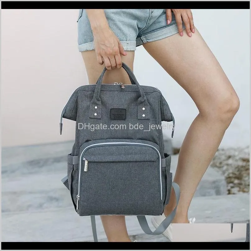 fashion mummy maternity diaper bag large nursing bag travel backpack designer stroller baby bag baby care nappy backpack 201110