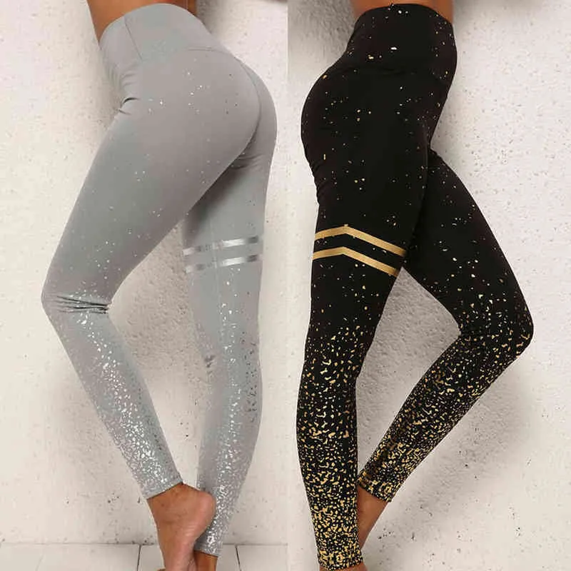 Women High-Waisted Skinny Leggings Sport Push Up Yoga Pants Black