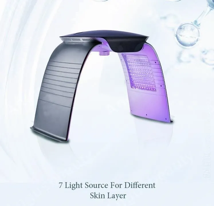 CE-godkänd 7 färger fotodynamisk spraylampa rynka ta bort LED-enheten