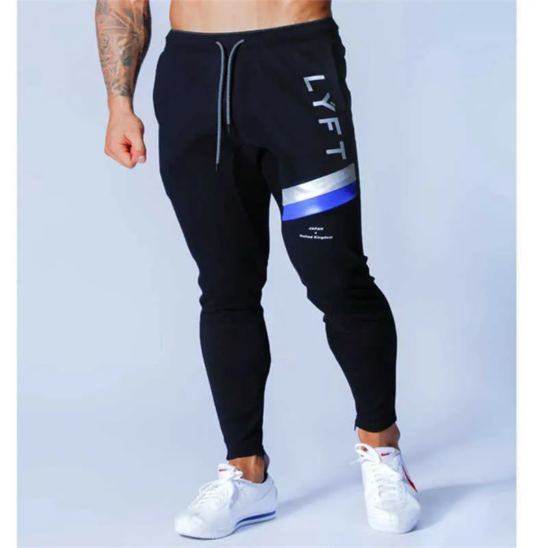 PANTALONI ELASTICIZZATI LYFT Pantaloni sportivi da uomo Pantaloni sportivi da corsa Pantaloni da uomo Pantaloni Tuta Palestra Fitness Bodybuilding Pantaloni da uomo X0615