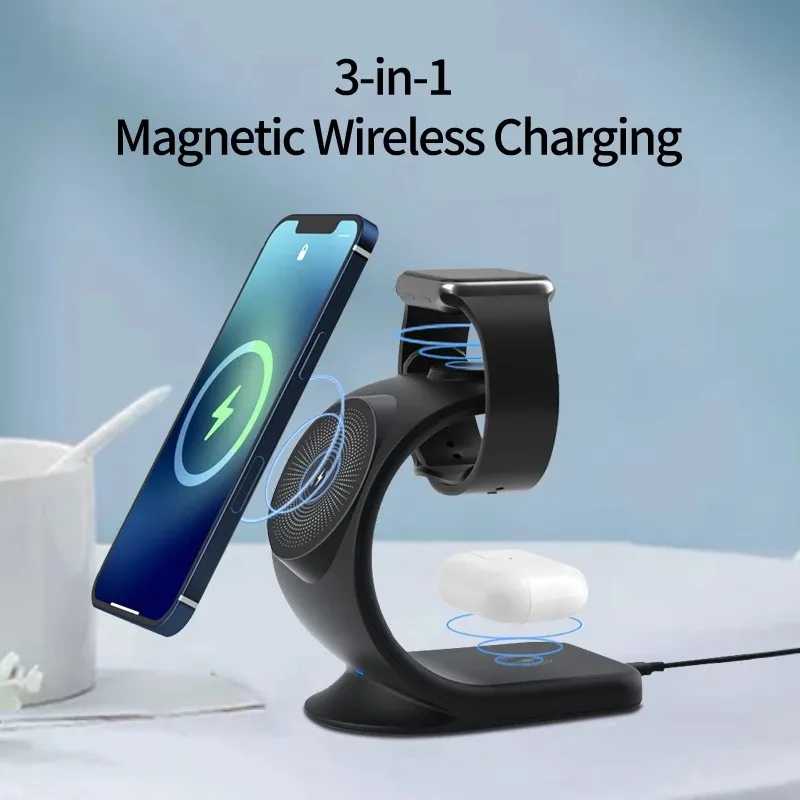 Qi Wireless Charger For IPhone AirPods Watch Samsung S20 Fast