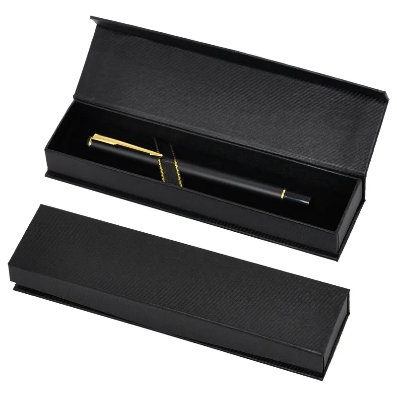 Rot Schwarz Büro Stift Display Verpackung Boxen Blank Geschenk Schmuck Verpackung Box Stift Verpackung Box Papier Fall Großhandel