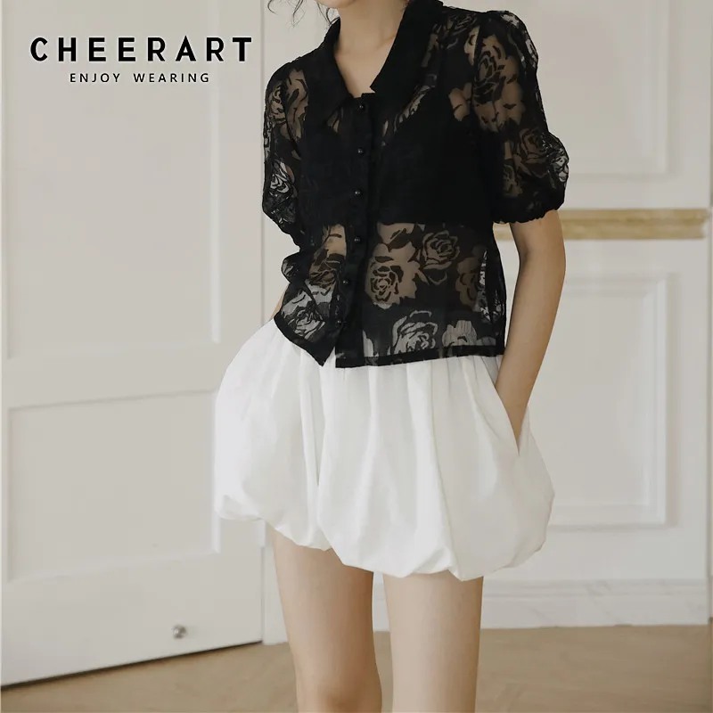 Bud White Summer Short For Women High Waist Comfy Loose Casual Kawaii Korean Fashion Clothing 210427