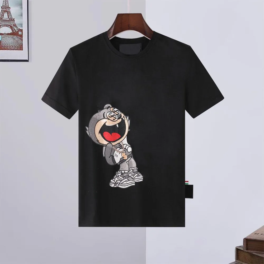 21SS Topy Mężczyźni Kobiety Designer Skull Diamond T Koszulki Luksusowa Kurtka Tshirt Bluzy Płaszcze Szorty Koszulki Kurtki Dżinsy Jersey Buty 06