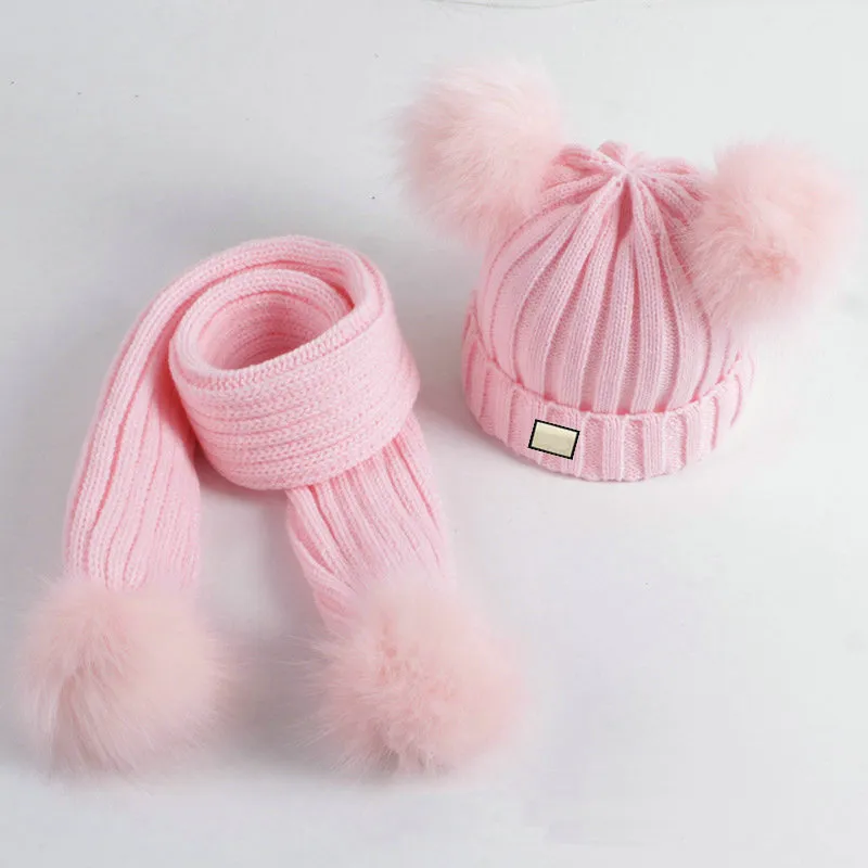 Winter Beanie Hat & Scarf Set – Thick Fleece Lined, Windproof, Slouchy Knit Skull Cap & Neck Warmer, Light Pink - View #8