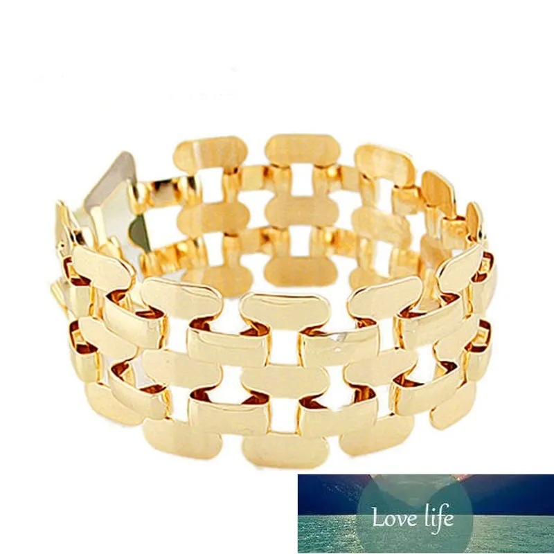 Gold Silver Color Zinc Alloy Hollow Out Punk Bracelet And Bangles Fashion Jewelry Men And Women
