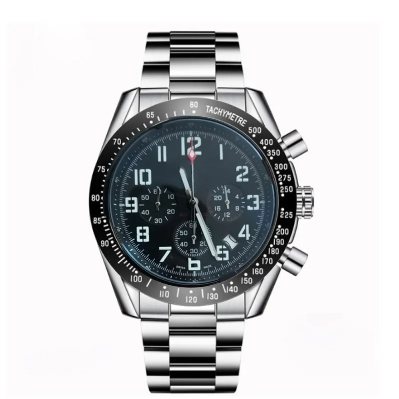Projekt 2022 Nowe luksusowe zegarki męskie 6 igły moda sportowy kwarc zegarek stop Stop RelOJ Relogio zegarowe zegarowe zegarowe zegarowe zegarowe