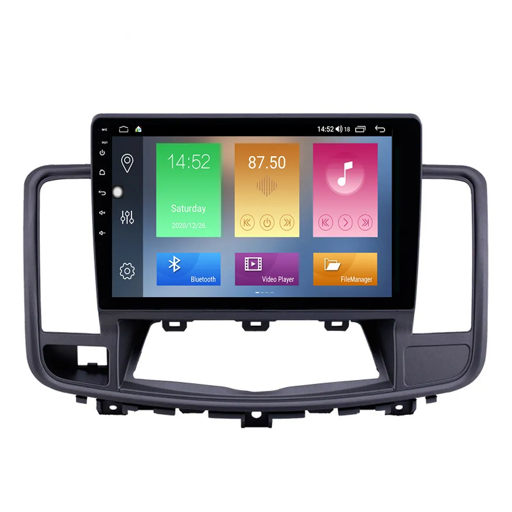 Andriod Lettore Dvd per Auto per Nissan Old Teana 2009-2013 10 Pollici Stereo Gps Navigation Head Unit Bluetooth 3G Wifi TV Digitale Telecamera per la Retromarcia DVR OBD II