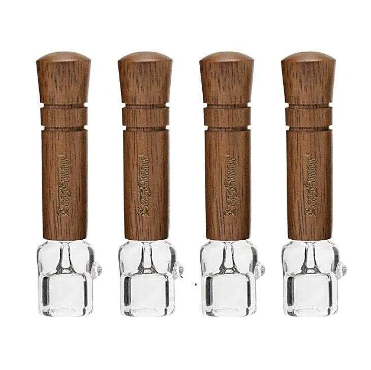 Pipe à fumer en bois avec brûleur en verre de Quartz, 98mm 68mm, accessoires pour tabac et herbes, DAW173