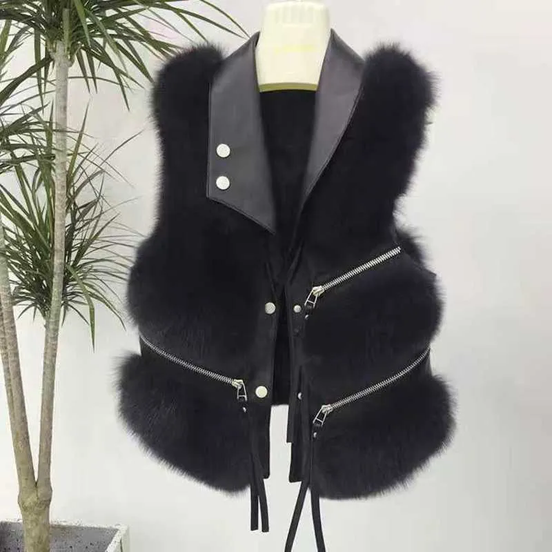 Rawdah* Gilet en fausse fourrure pour femmes hiver pardessus en peluche sans  manches manteau en fausse fourrure gilet veste chaud décontracté gilet  survêtement (S, Black_A) : : Mode