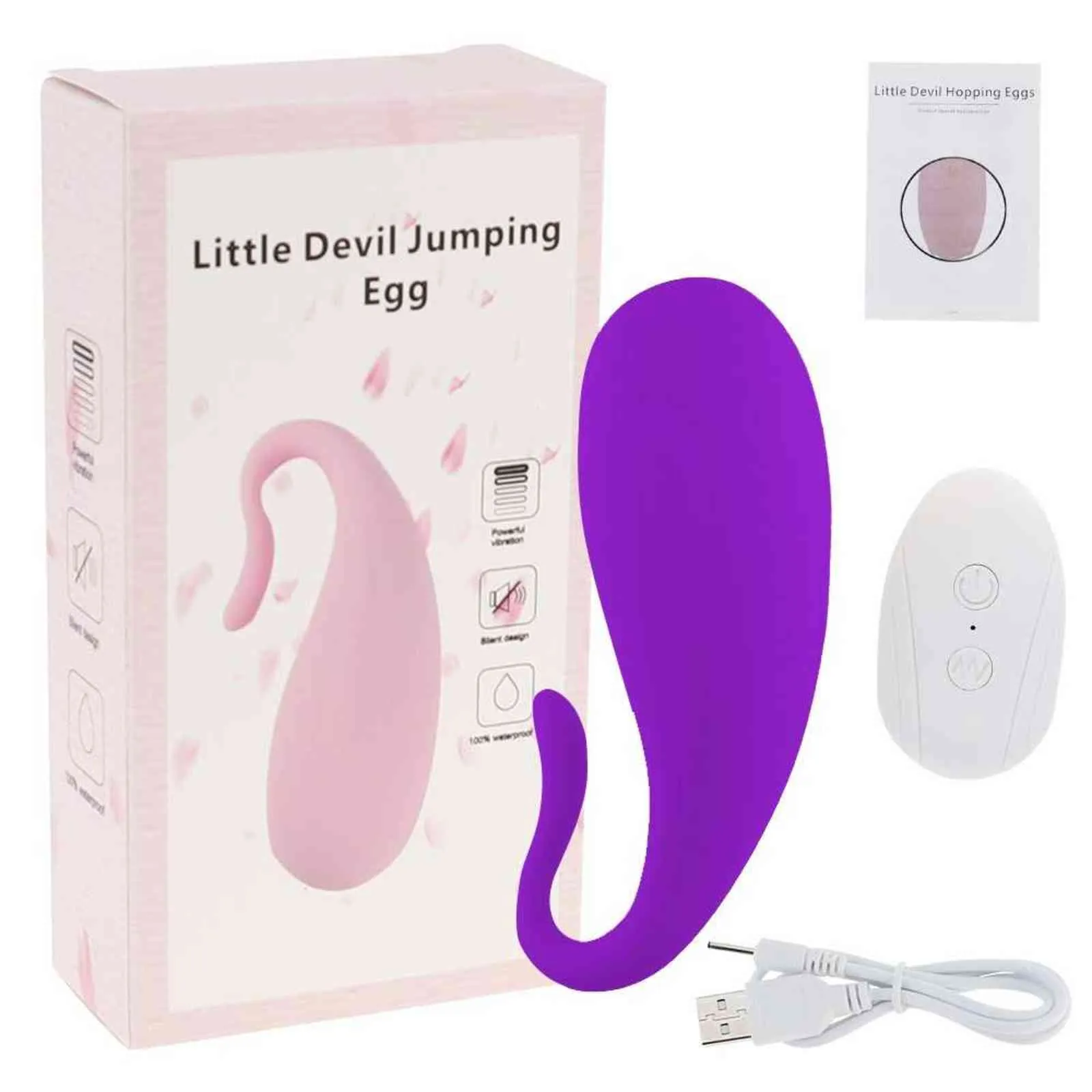 NXY Eggs 10 Speeds Jump Vibrator Vibrating Couples Wireless Remote Anal Clitoris Stimulation Sex Toys For Wome_voghion.com