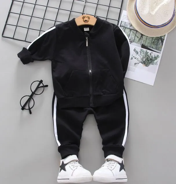 Kinderkleidungssets Junge Mädchen Jacke Hosen 2 Stück Sportanzüge Tops Chidlren Jungen Mädchen Mantel + Hose Oberbekleidung Kleidung 6M-4T