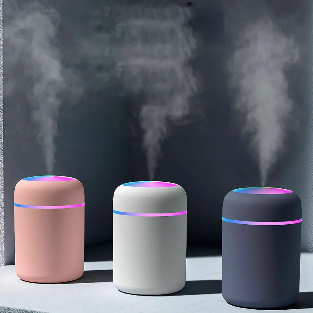 Portable 300ml Humidifier USB Ultrasonic Dazzle Cup Aroma Diffuser Cool Mist Maker Air Humidifier Purifier with Romantic Light