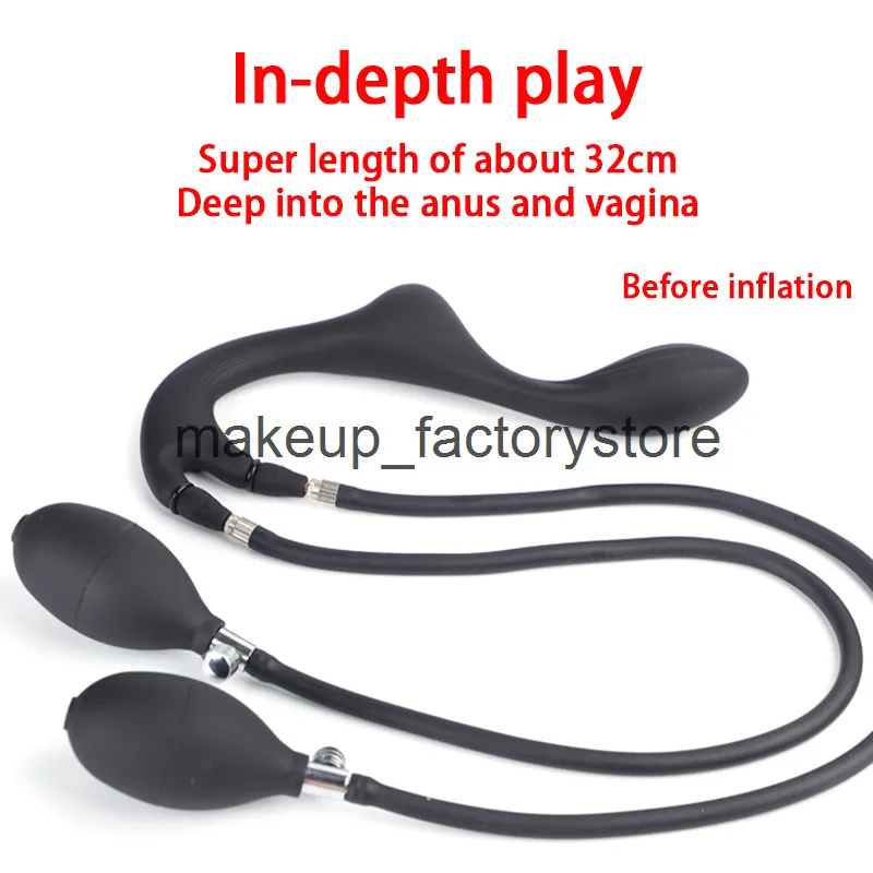 massage anal plug Massage Butt Plug 32cm Long Inflatable Anal Beads... From  Makeup_factorystore, $9.08
