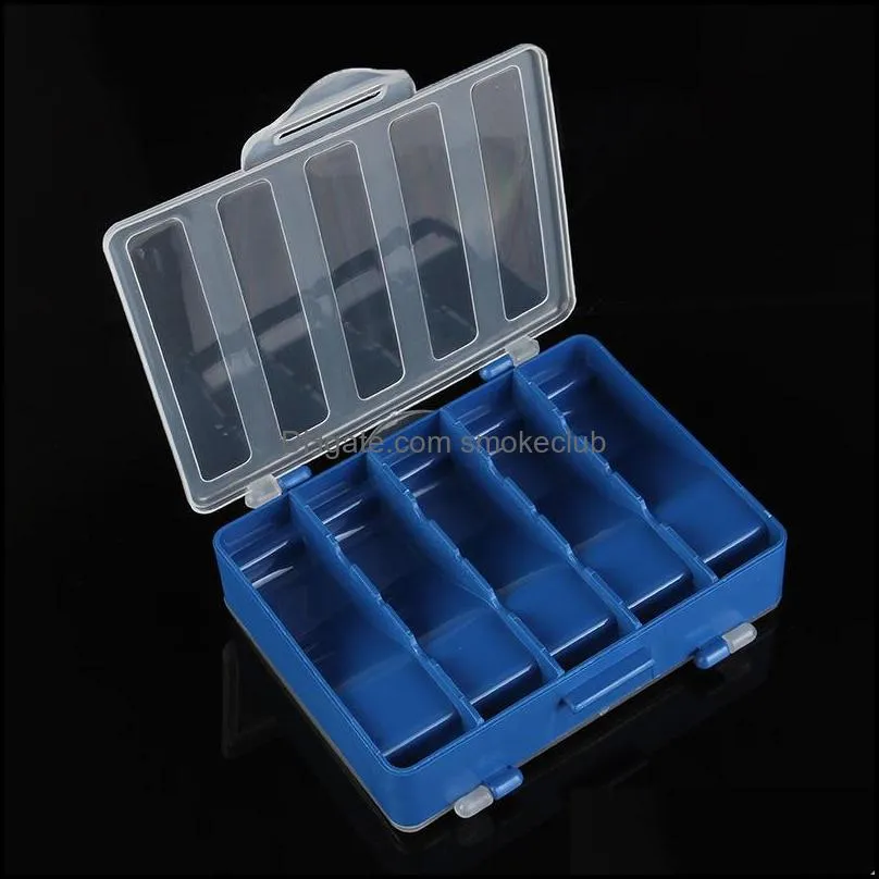 Double Side Fishing Lure Box For Minnow Shrimp Bait Metal Spoon Lures Storage Multi-function FishingTackle Accessories