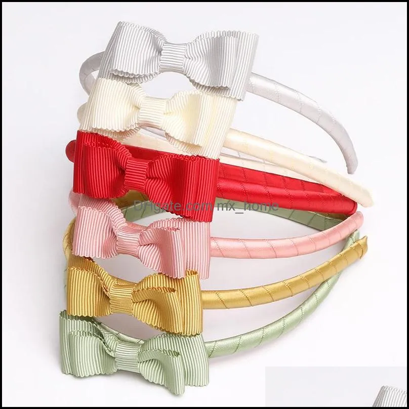 Hair Accessories Children Sweetly Bow Bezel Kids Headband Bands Holiday Hairband Headwear Hoop For Party Bows Girls