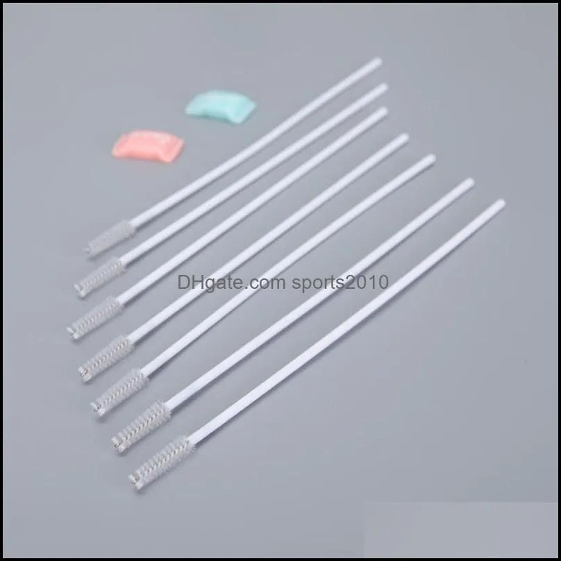 Portable Convenient Baby Bottle Brush Test Tubes Brushes Stainless Steel Straws Cleaning Brush fast shipping F20173915
