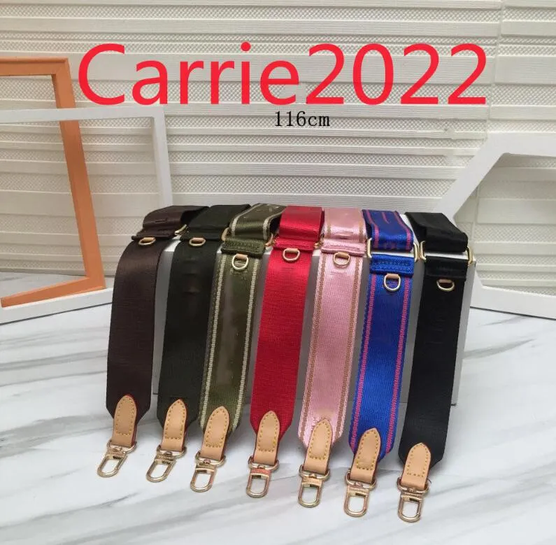 Accessori per parti di borse Saldi 7 colori Rosa Nero Verde Blu Caffè Tracolle rosse per 3 pezzi Set Borse Tracolla per borsa in tessuto a tracolla da donna 2021