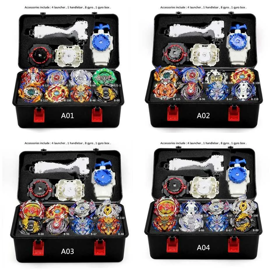 Takara Tomy Połączenie Beyblade Burst Set Toys Arena Metal Fusion 4D z Launcher Bayblade Burst Blades Zabawki X0528