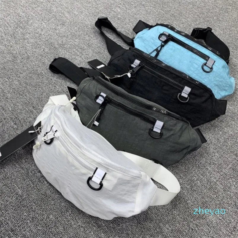 حقيبة الخصر الرجال الأزياء الرياضة مصمم في الهواء الطلق الكتف 4 ألوان النايلون التطريز الخصر حقيبة التكنولوجيا الشارع