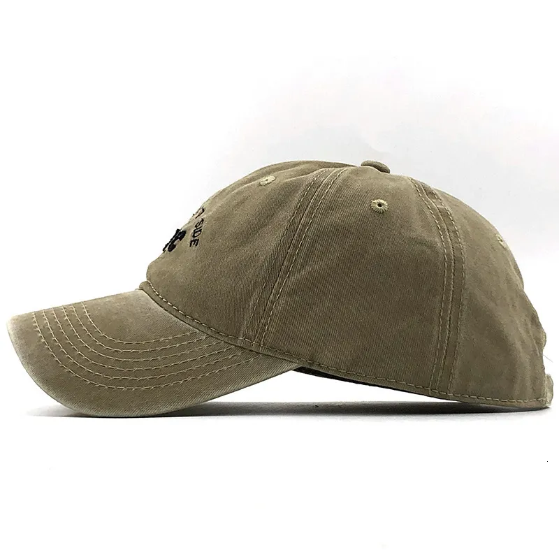 Old Denim Worn Baseball Cap With Nylon And Embroidery For Summer