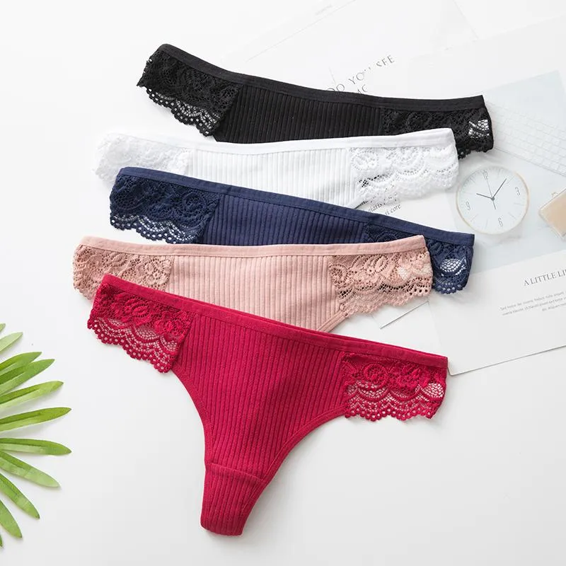Culotte en coton String String sous-vêtements femmes slips Sexy Lingerie pantalon intime dames lettre Pink258e