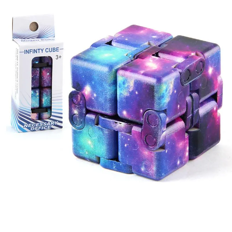 TIKTOK Camo Infinity Christmas Magic Cube Creative Sky Antistress Toys Office Flip Puzzle Mini Blocks Decompression Funny Toy