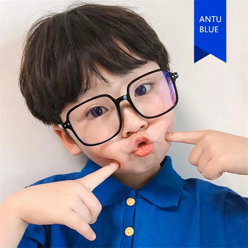 Fashion Sunglasses Frames 2021 Anti-rayonnement verres enfants Blue Light bloquant les filles Frame d'ordinateur transparent UV400 KAB005