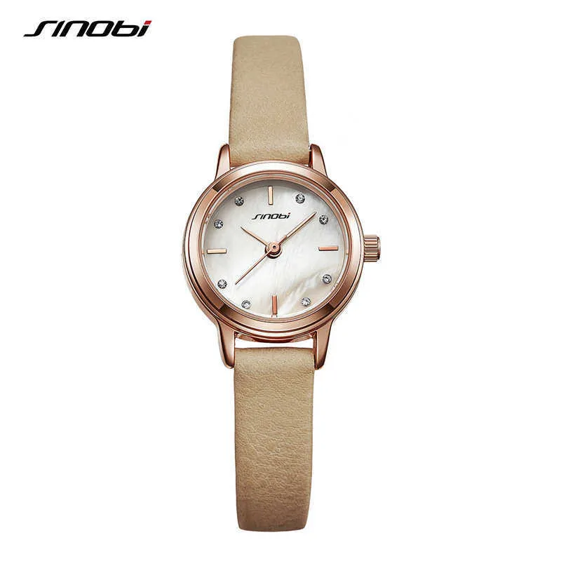 Sinobi 2020 Moda Relógios Mulheres Top Marca Luxo Diamante Relógio Senhoras De Couro Quartzo Pulso de Pulso de Relógio Relógio Reloj Mujer Q0524