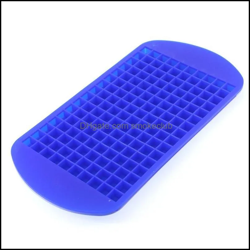 160 Grids DIY Creative Small Ice Cube Mold Square Shape Silicone Ice Tray Fruit Ice Cube Maker Bar Kitchen Accessories Epacket free