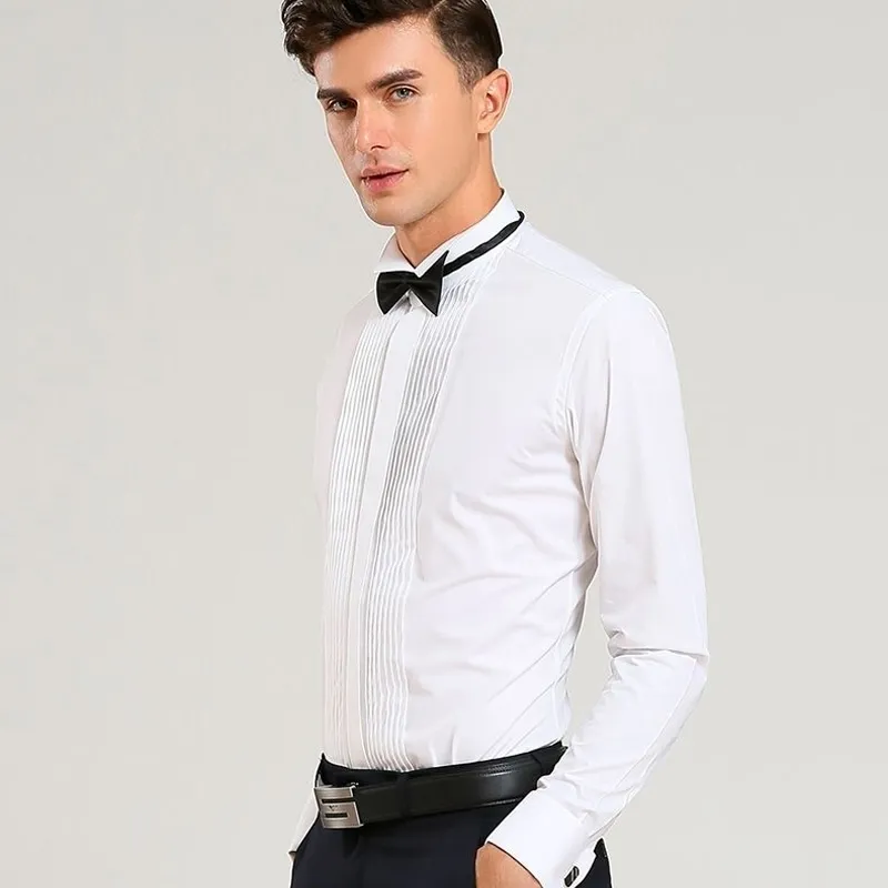 brooks brothers french cuff dress shirt Boys' Non-Iron Supima Pinpoint Cotton French Cuff Dress Shirt