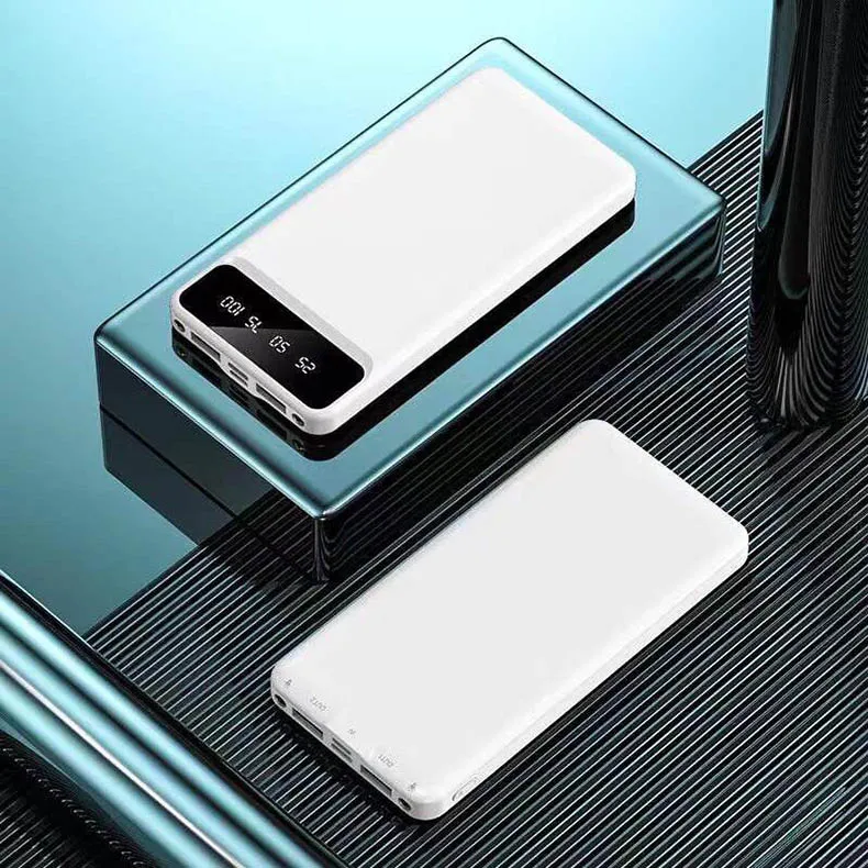 Logo personnalisé 20000mAh 2 ports USB chargeur de banque d'alimentation batterie de secours externe boîte de vente au détail