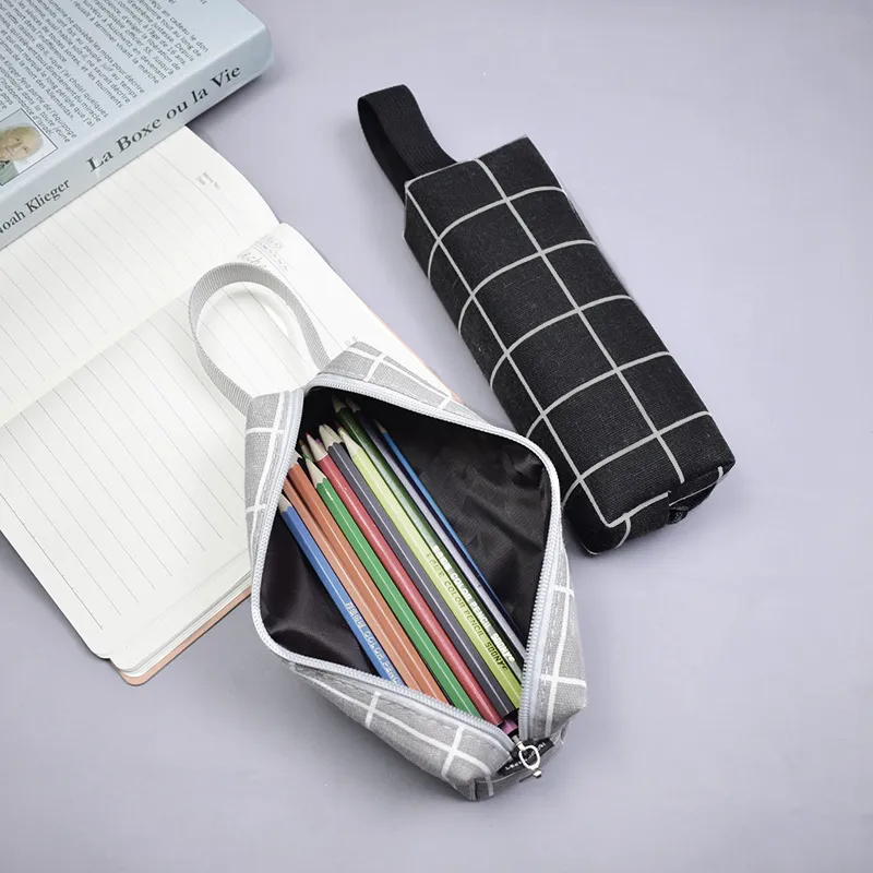 Torba posiadacza Pen Pen Pen Canvas Pen z zamkiem błyskawicznym Zipper Esthetic School Supplies dla nastolatków dla dorosłych 1224026