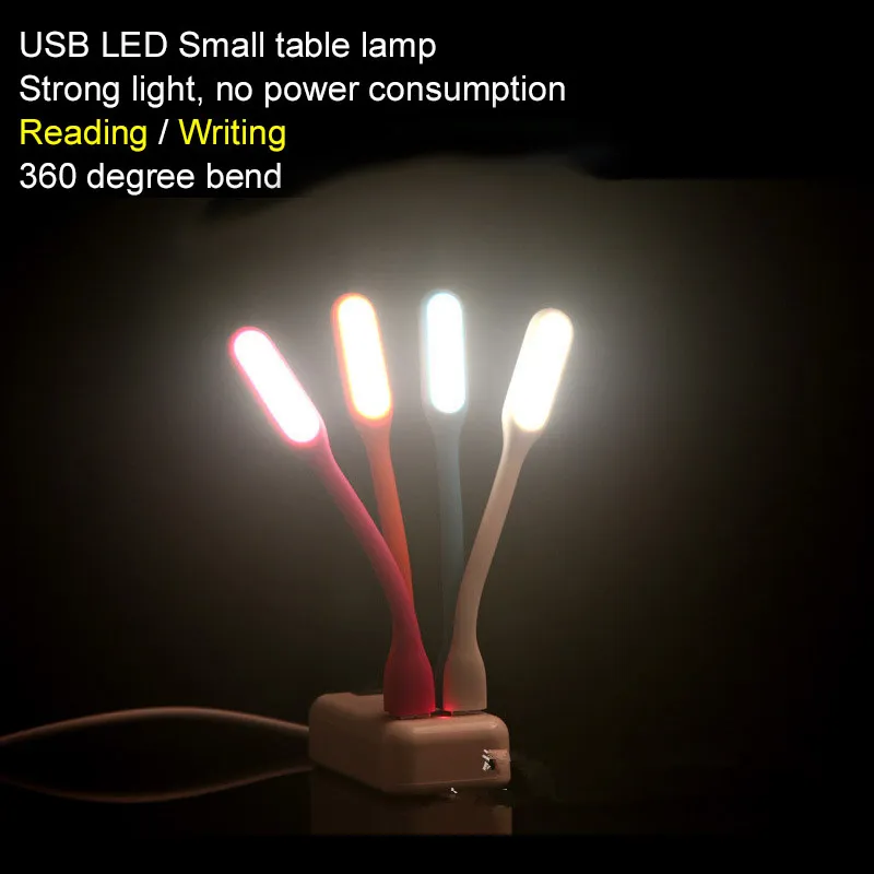 USB Luz Pequena Mesa De Mesa Lâmpada LED Gadget Night Leitura De