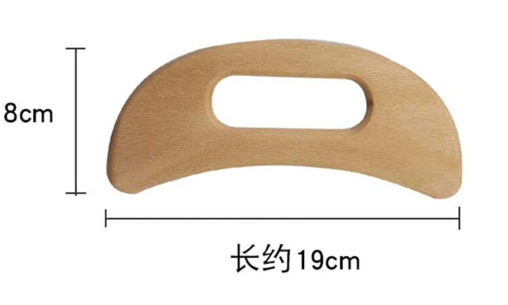 Wholesale Wooden Lymphatic Drainage Massage Tool Handheld Gua Sha Scraping Paddle Anti Cellulite Muscle Pain Relief Maderotherapia