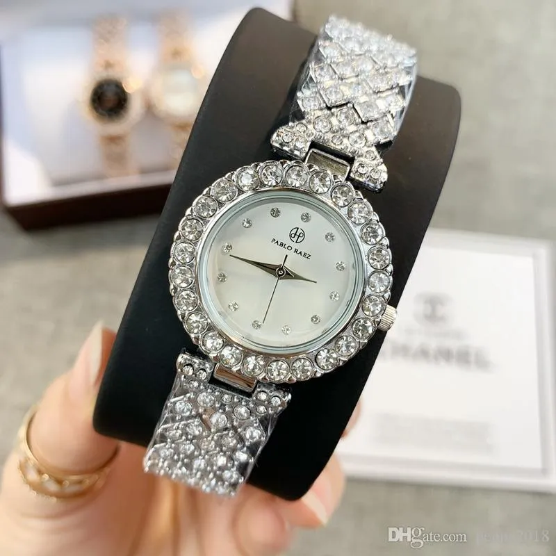 Mulheres de luxo relógios diamante relógios de moda especial relojes de marca senhora prata vestido relógio de pulso relógio de quartzo rosa ouro