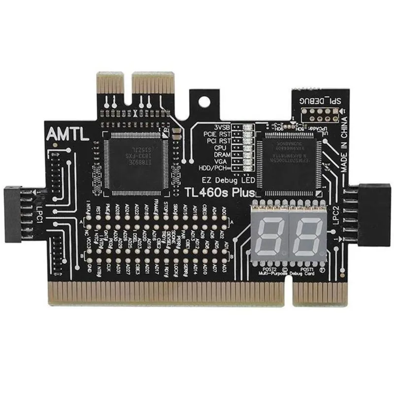 スマートホームコントロール多機能PC PCI-E-E MINI LPCマザーボードTL-460Sデスクトップ用の診断テストアナラ​​イザテスターデバッグカード
