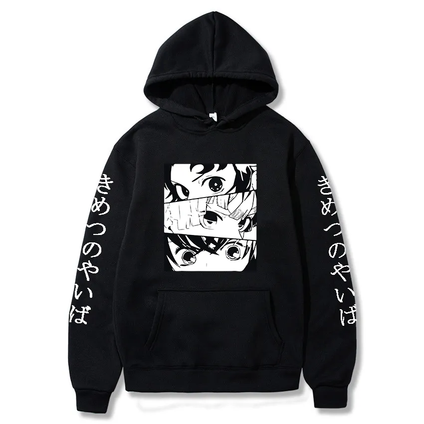 2020 Anime Demon Slayer Kimetsu No Yaiba Sweatshirt Herr Dam Harajuku Homme Fleece Pullover Hoodie Y0319