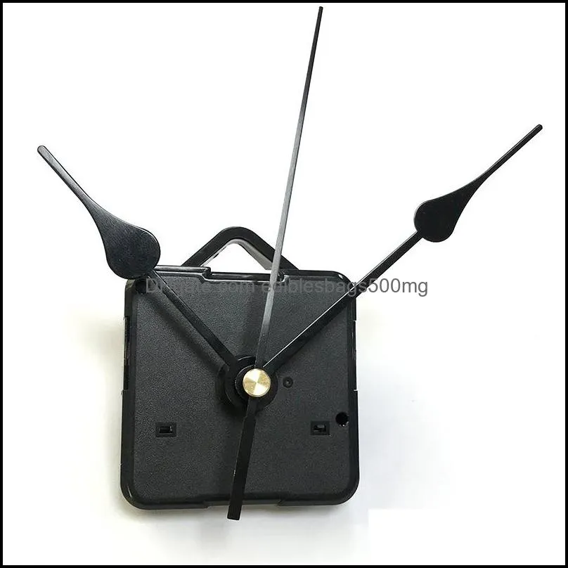 Home Clocks Diy Quartz Clock Movement Kit Black Clock Accessories Spindle Mechanism Repair With Hand Sets Shaft Length 13 Best BWE6245