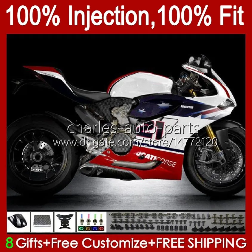 OEM Body для Ducati Panigale 899-1199 899R 1199R 12-16 Кузов 449r.112 899S 1199S 2012 2013 2014 2015 2015 2012 2012 2013 2014 2015 2016 899 1199 красный синий New S 12 13 14 15 16