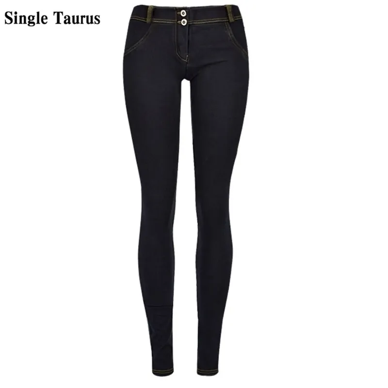 Low Waist Push Up Jean Streetwear Skinny Pencil Pants Femme Fashion Super Stretch Slim Soft Legging Denim Mujer 210809